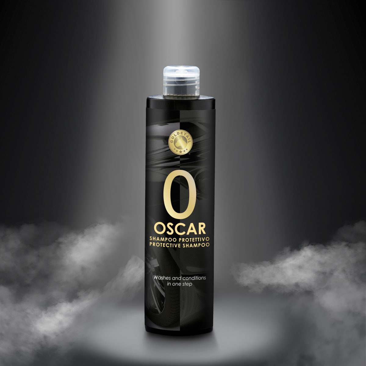 Bottle of Oscar Protective shampoo